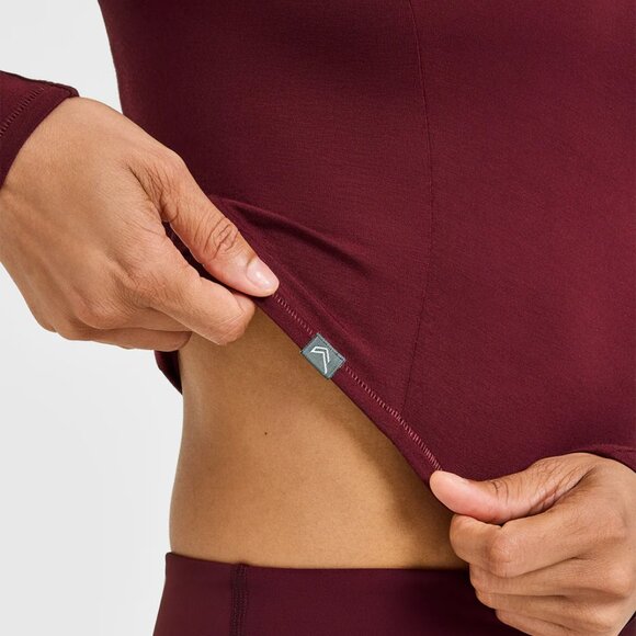 NWT Oner Active Mellow Soft Mid Long Sleeve Top in Rosewood - Size Small - Picture 5 of 6